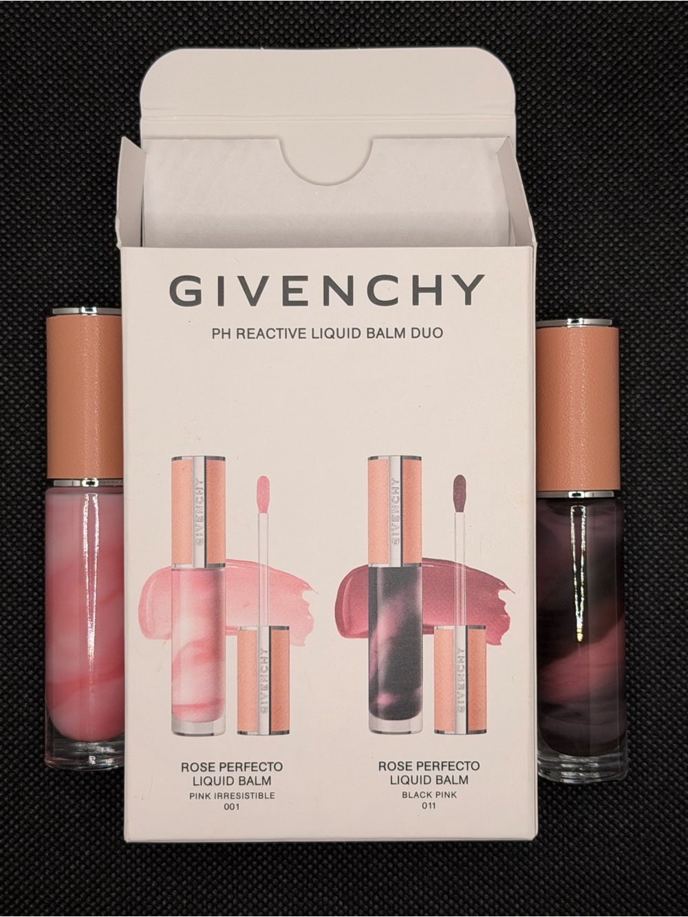 Givenchy Rose Perfecto Liquid Balm Duo - Pink & Black Pink